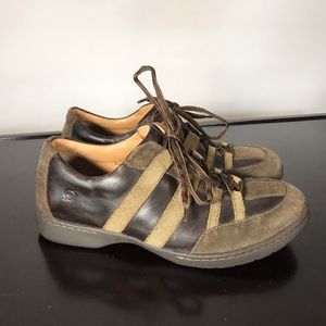 BORN men brown Leather Fashion sneaker